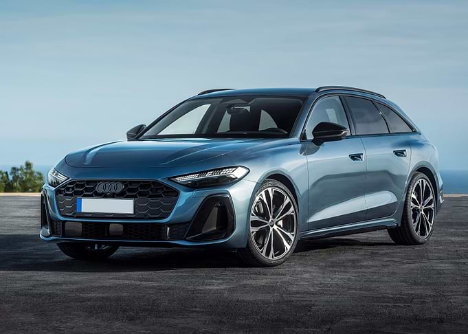 Blue Audi A5 Avant