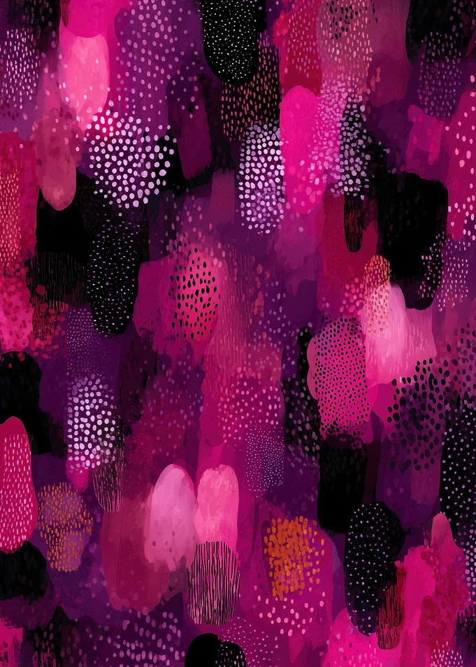 Abstract Pink and Purple Watercolor Pattern