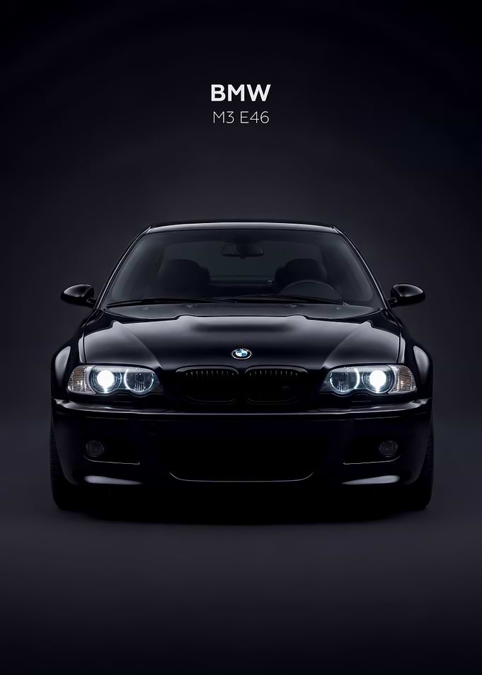 Black BMW M3 E46 Car