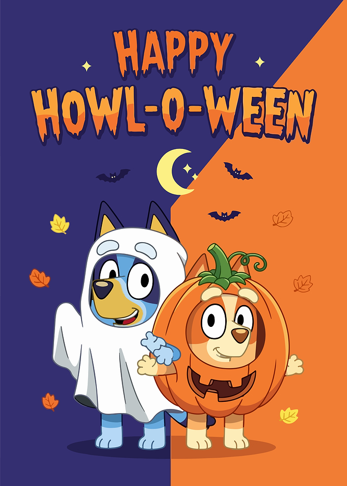 Bluey and Bingo Halloween