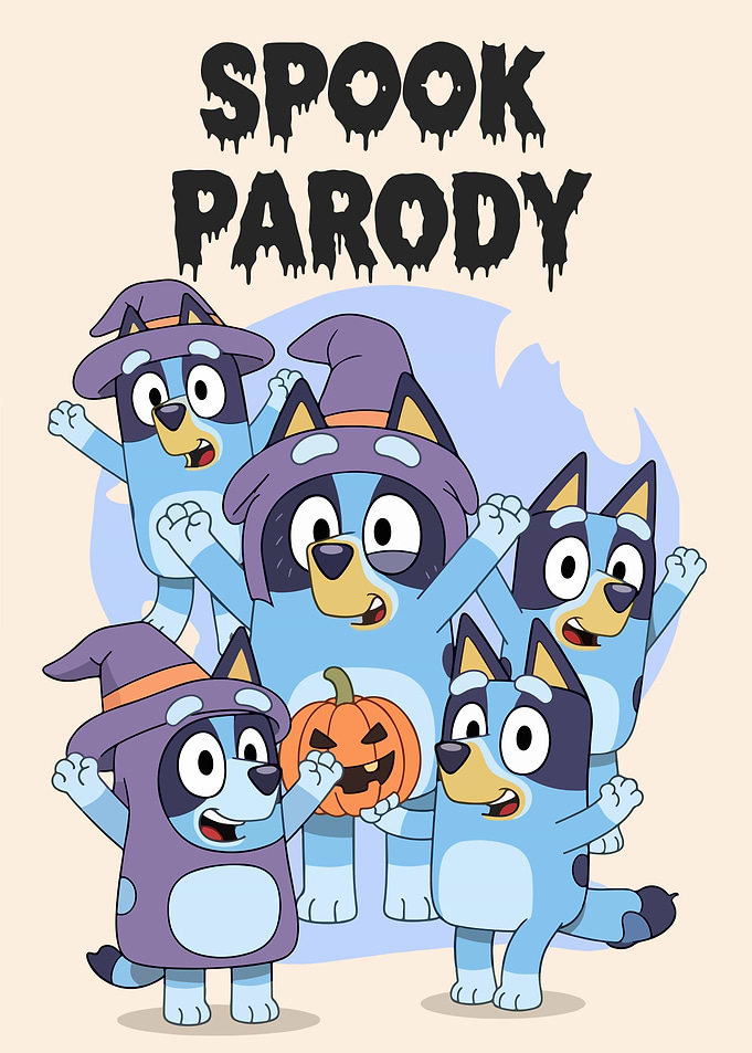 Bluey Halloween Spooky Parody