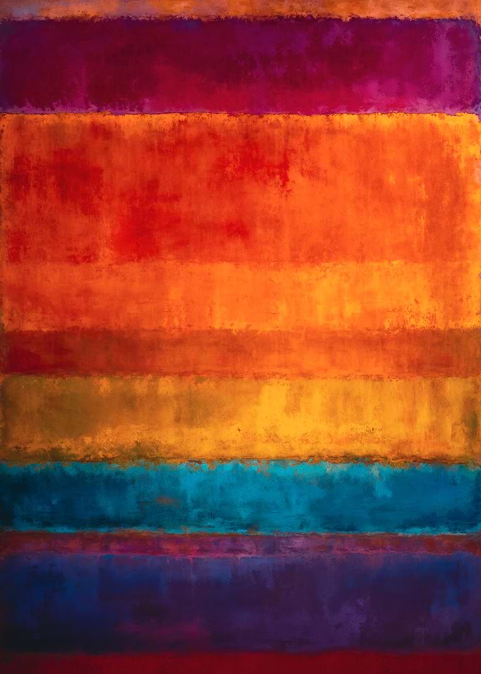 Abstract Color Field Textured Layers