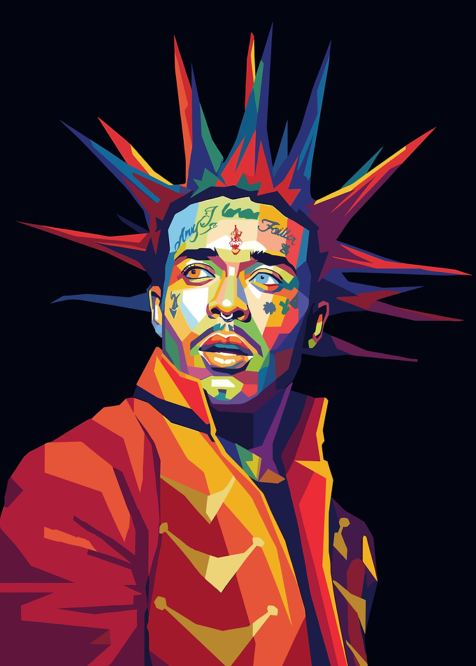 Lil Uzi Vert Pop Art Portrait