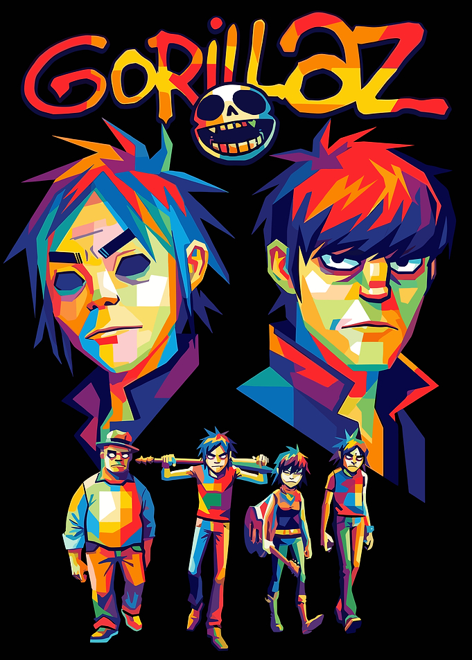 Gorillaz Band Pop Art