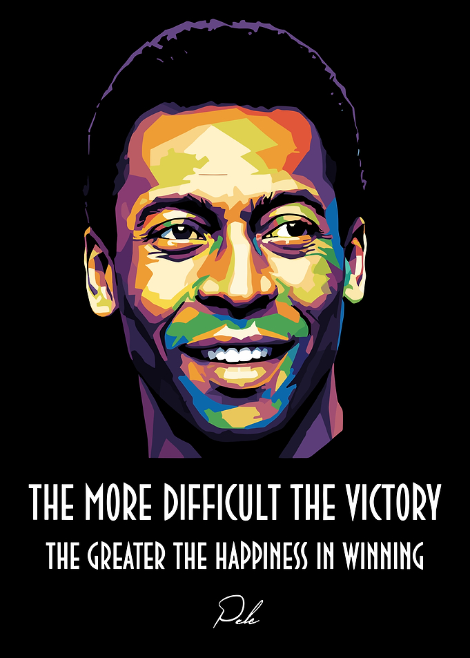 Pele Pop Art Portrait