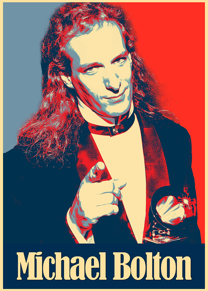 Michael Bolton Pop Art Poster