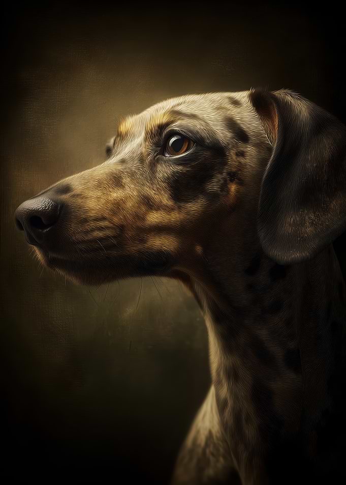 Spotted Dachshund Portrait