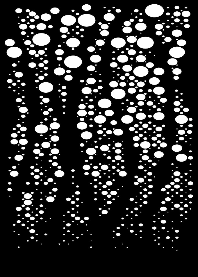 Abstract Bubbles Falling Pattern
