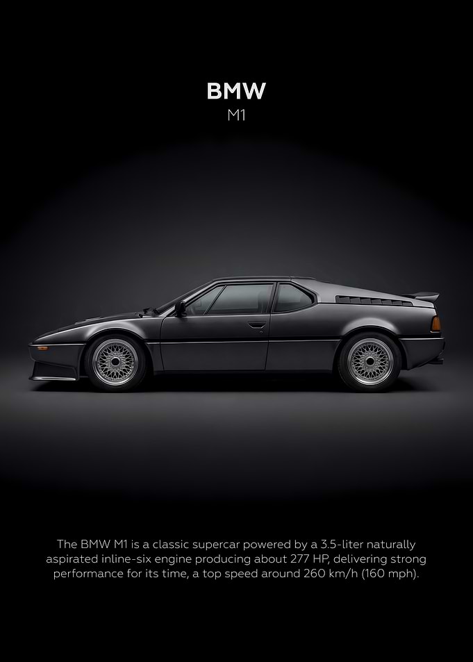 Car BMW M1 Classic Dark