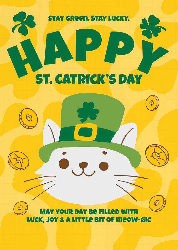 Happy St. Catrick's Day Cat