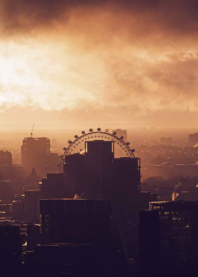 London Eye at Sunset