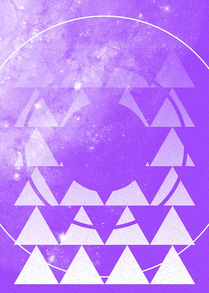 Abstract Geometric Purple Space