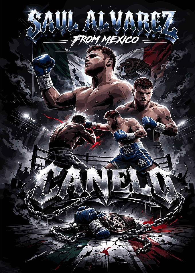 Saul 'Canelo' Alvarez Boxing Poster