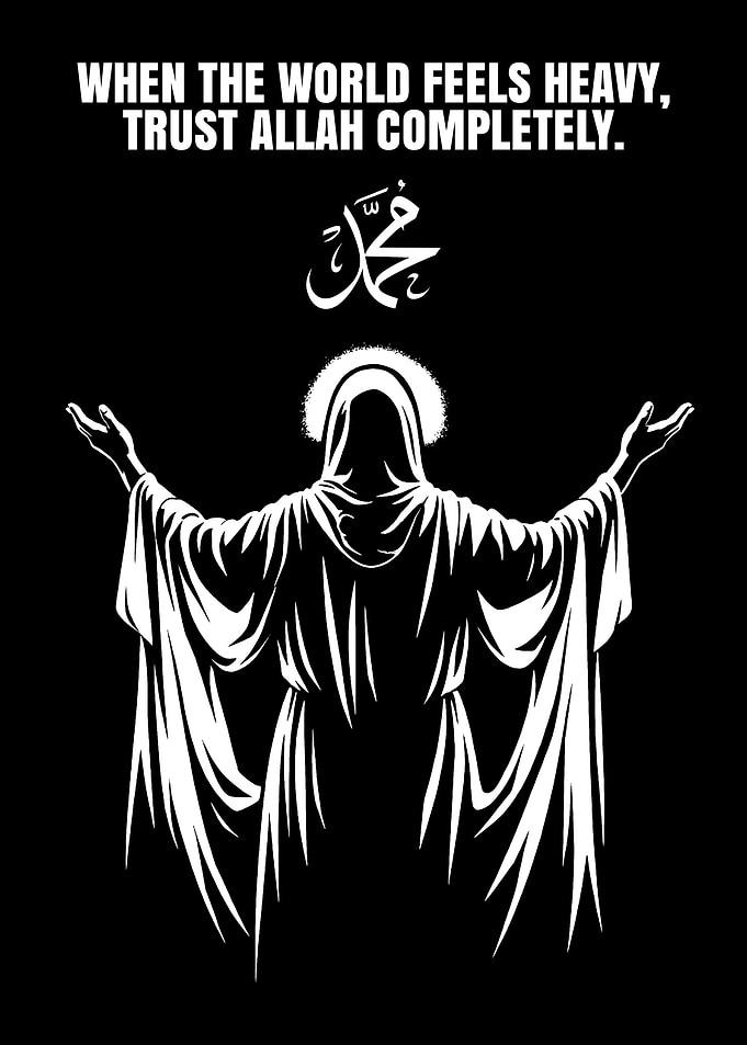 Trust Allah Completely Islamic Art