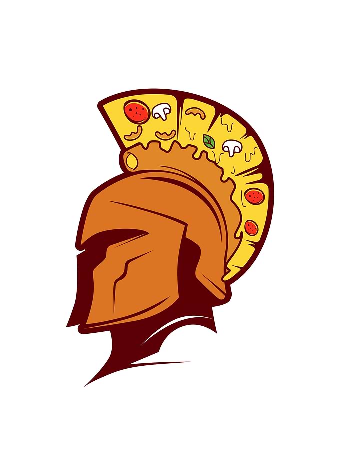 Spartan Helmet Pizza