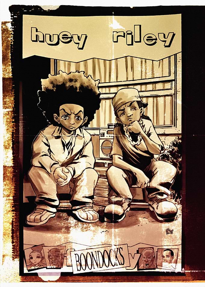 The Boondocks Huey and Riley