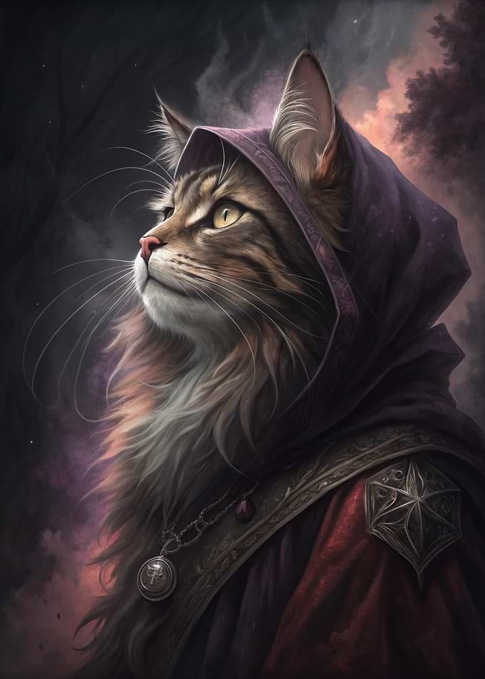 Mystical Cat Wizard