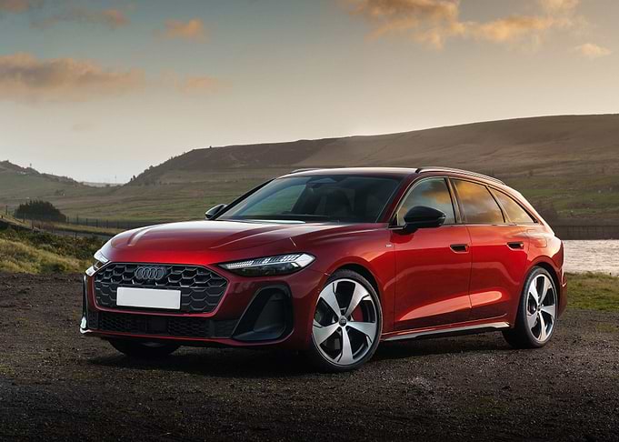 Red Audi A5 Avant