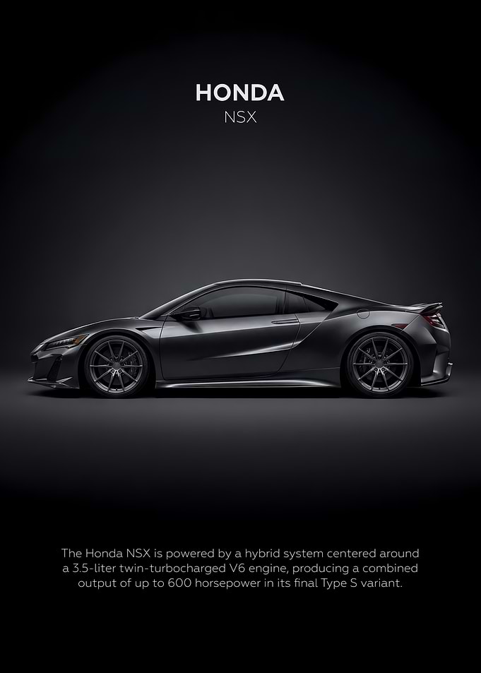 Dark Honda NSX Sports Car
