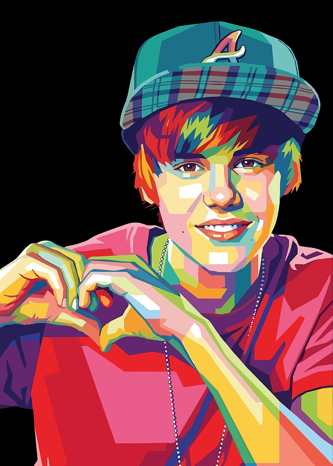 Justin Bieber Pop Art Portrait
