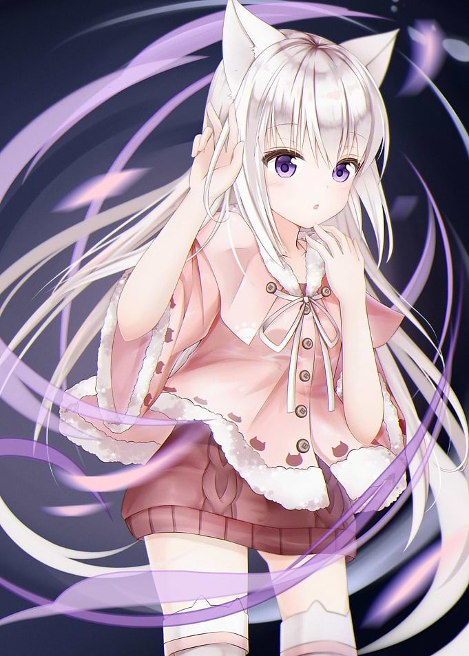 Anime Girl with Cat Ears