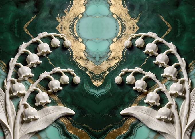 Lily of the Valley floral relief