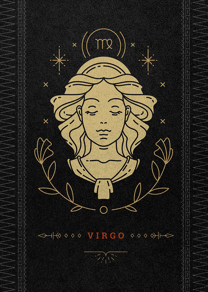Virgo Zodiac Illustration