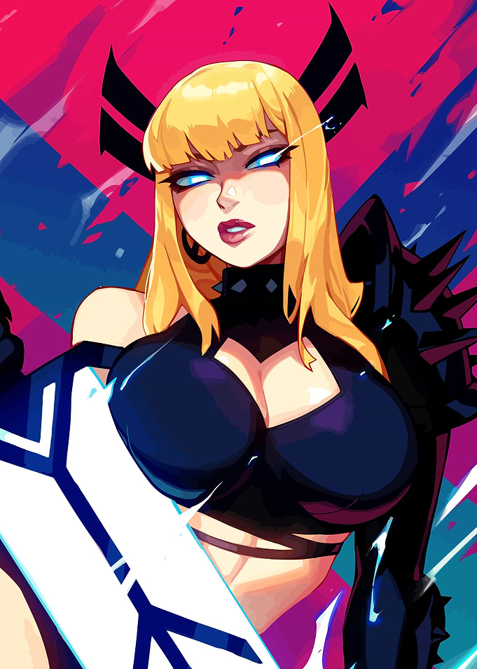Anime Warrior with Glowing Sword