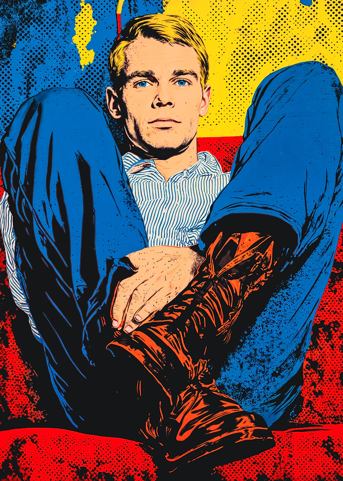 Vibrant Pop Art Man Portrait
