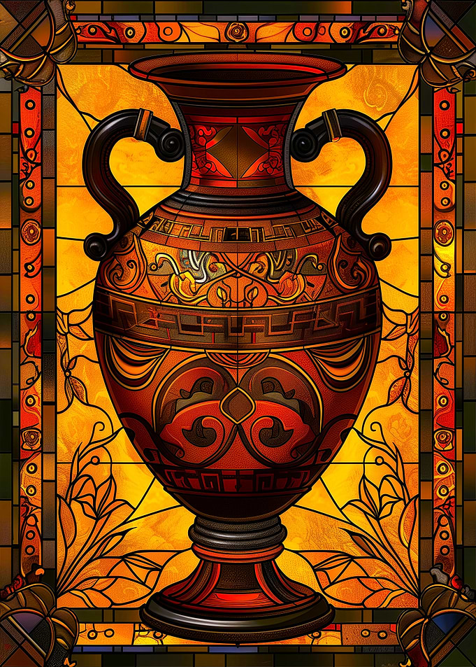 Stained Glass Amphora