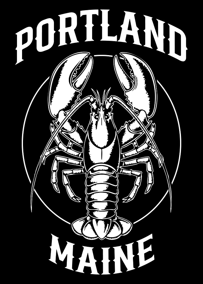 Portland Maine Lobster Graphic