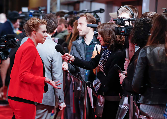 Scarlett Johansson on red carpet
