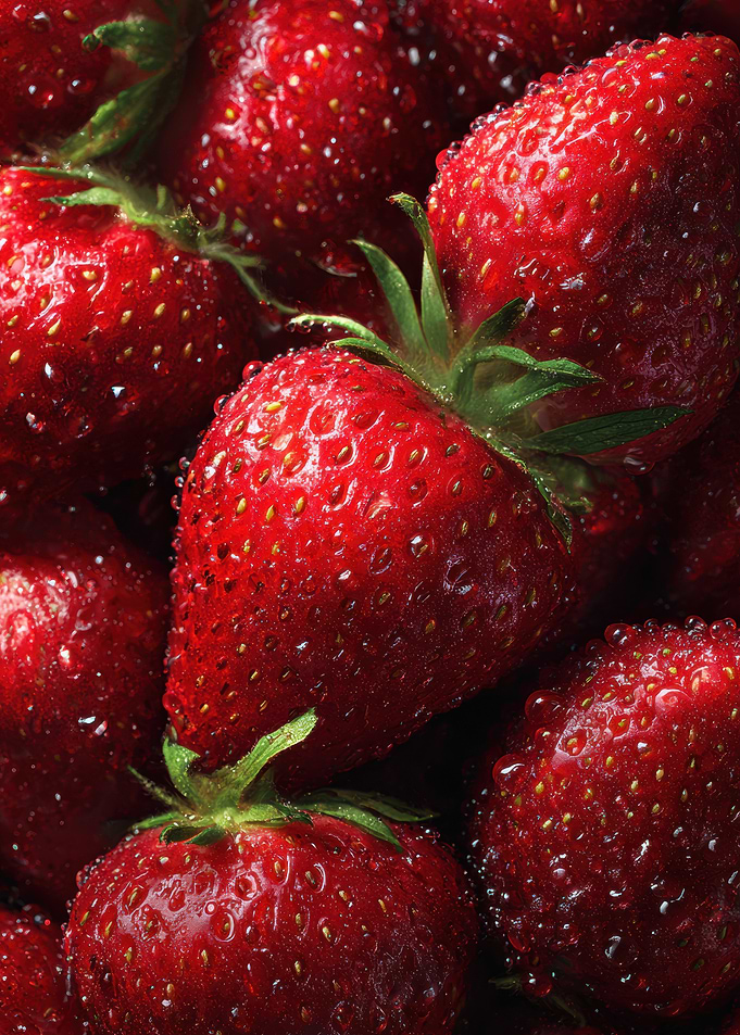 Close-up of Fresh Strawberries