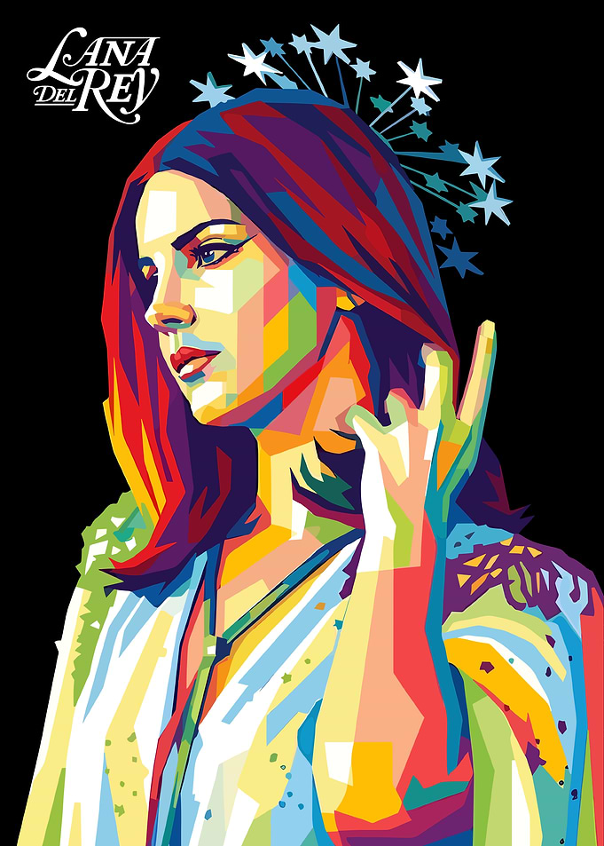 Lana Del Rey Pop Art Portrait