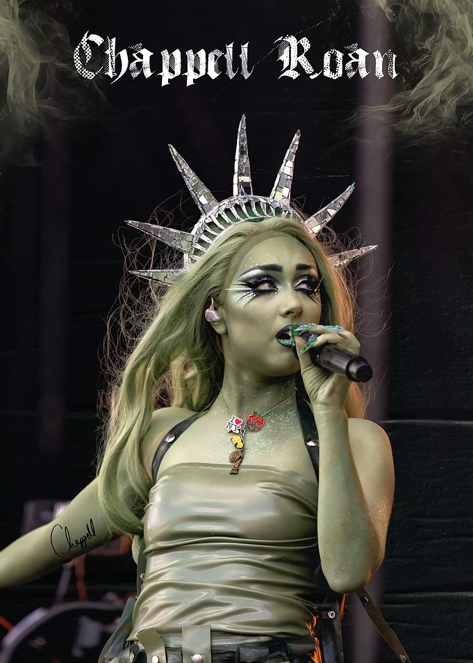 Chappell Roan as Statue of Liberty