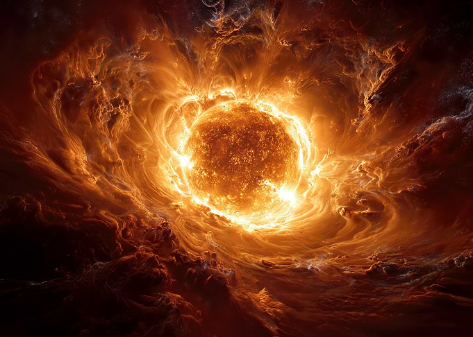 Fiery Cosmic Explosion