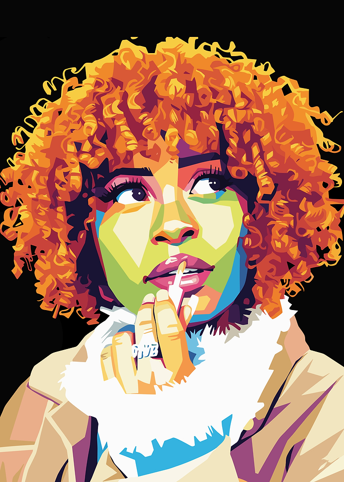Ice Spice Pop Art Portrait