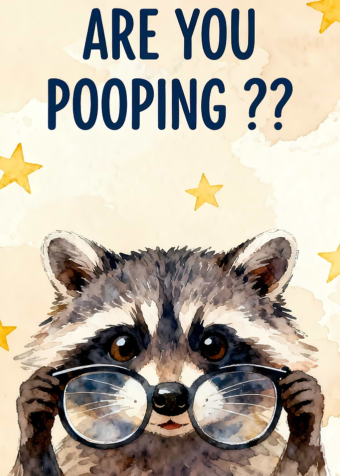 Funny Raccoon Wearing Glasses