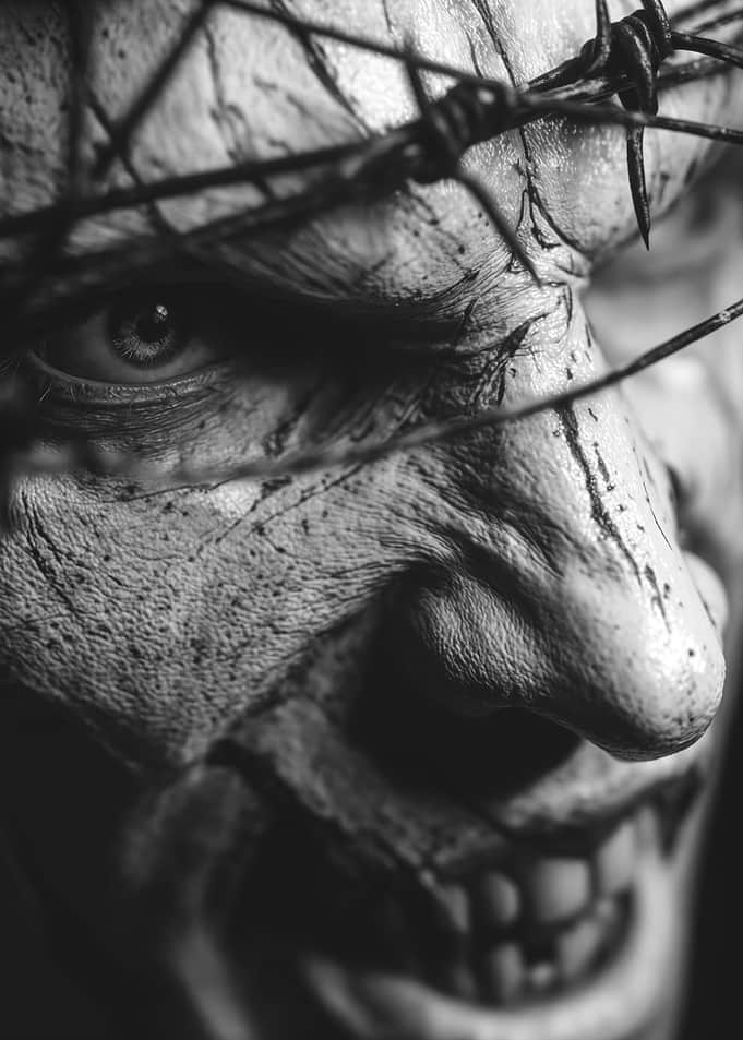 Dark Horror Barbed Wire Eye