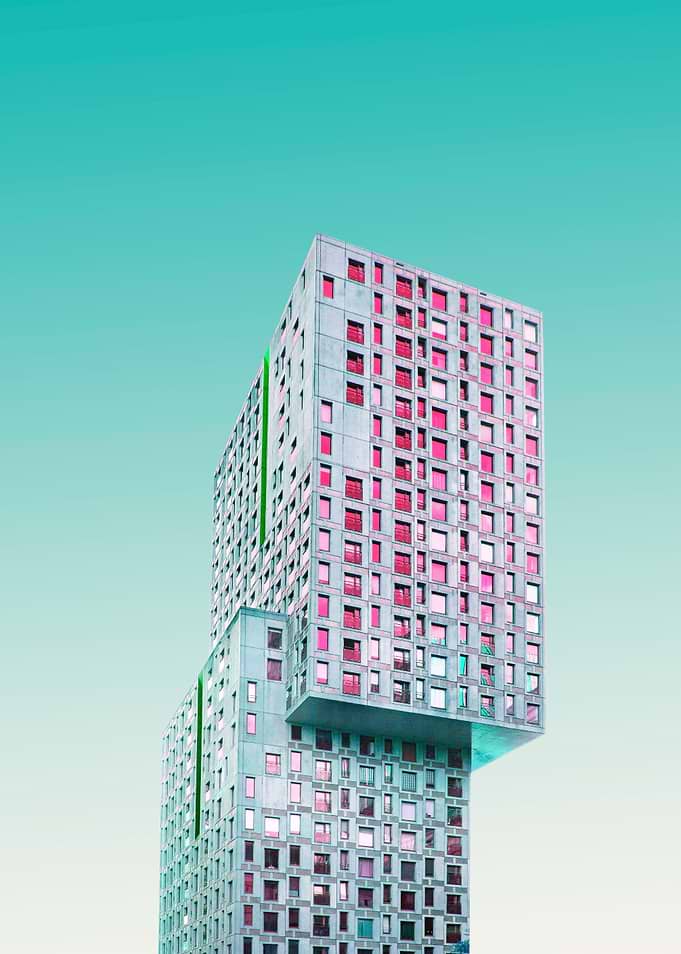 Modern Architecture Building Minimalism Pattern