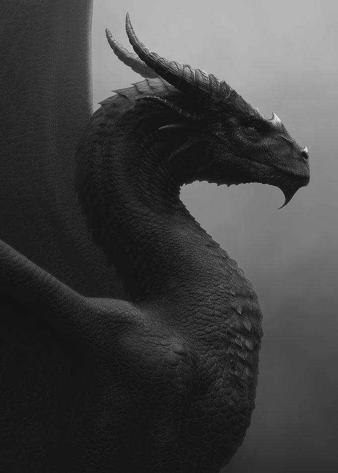 Mythical Black Dragon