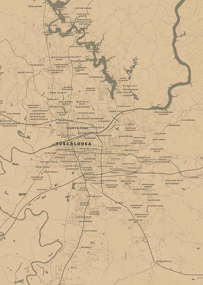 Tuscaloosa and Northport