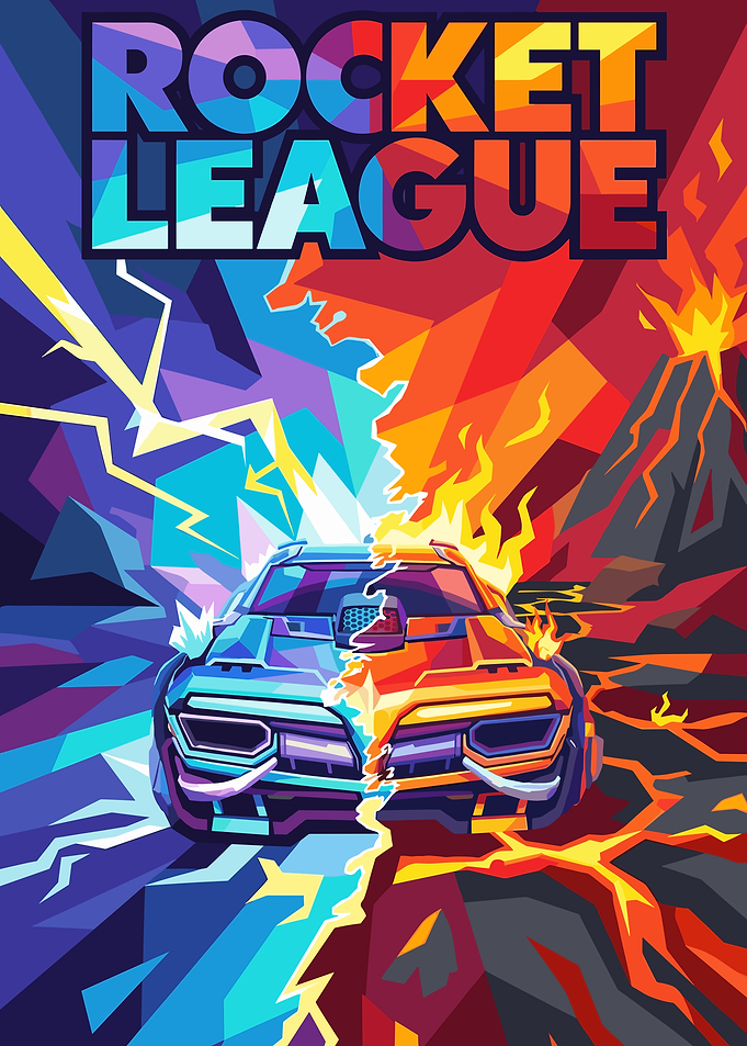 Rocket League Car Split by Elements