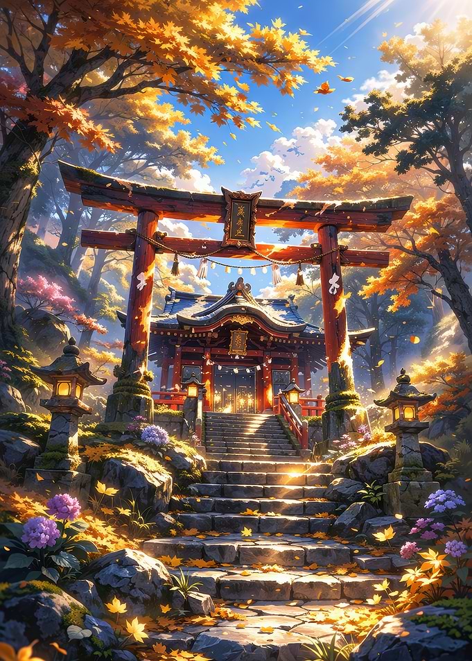 Autumn Shrine Entrance