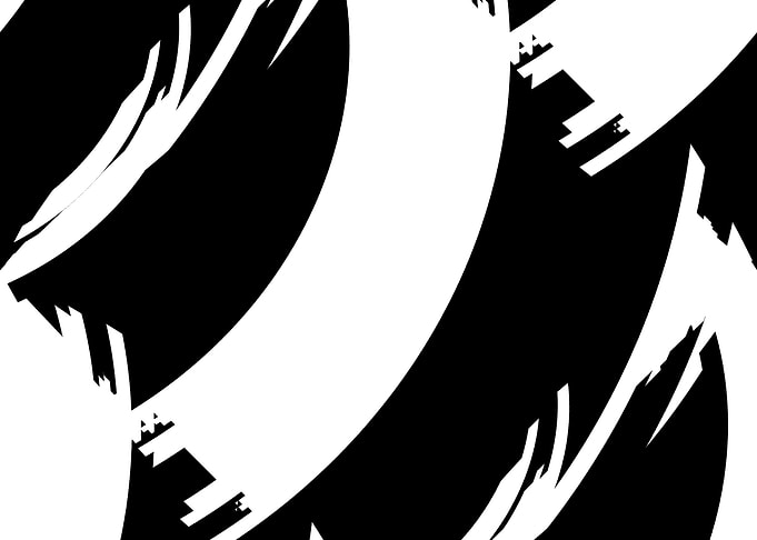 Abstract Black and White Brush Strokes