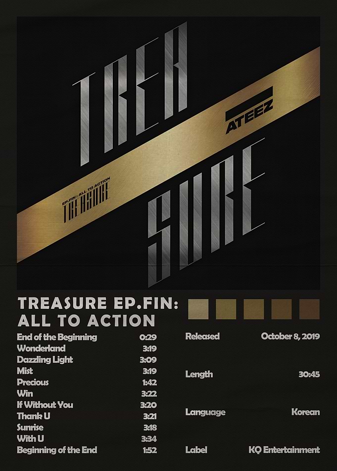 ATEEZ TREASURE EP.FIN: ALL TO ACTION Album Cover