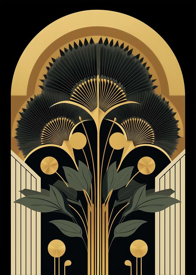 Art Deco Floral Design