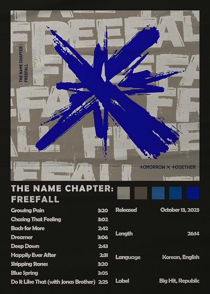 TXT The Name Chapter: Freefall Album Art