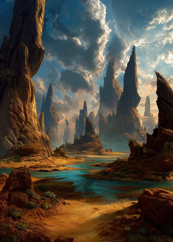 Alien Desert Landscape