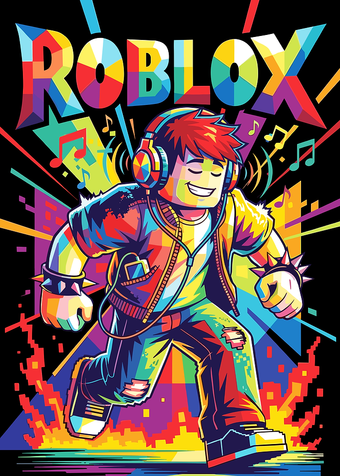 Roblox Character with Headphones